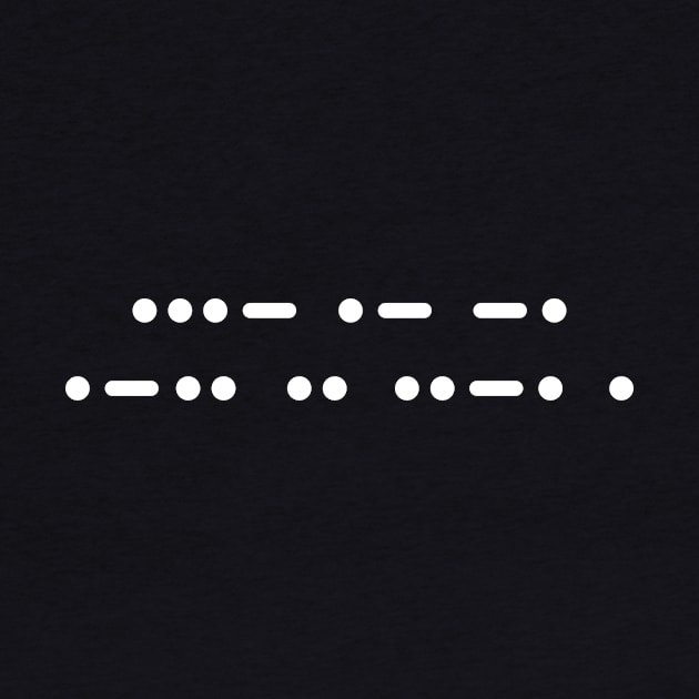 Van Life Morse Code by Van Life Garb